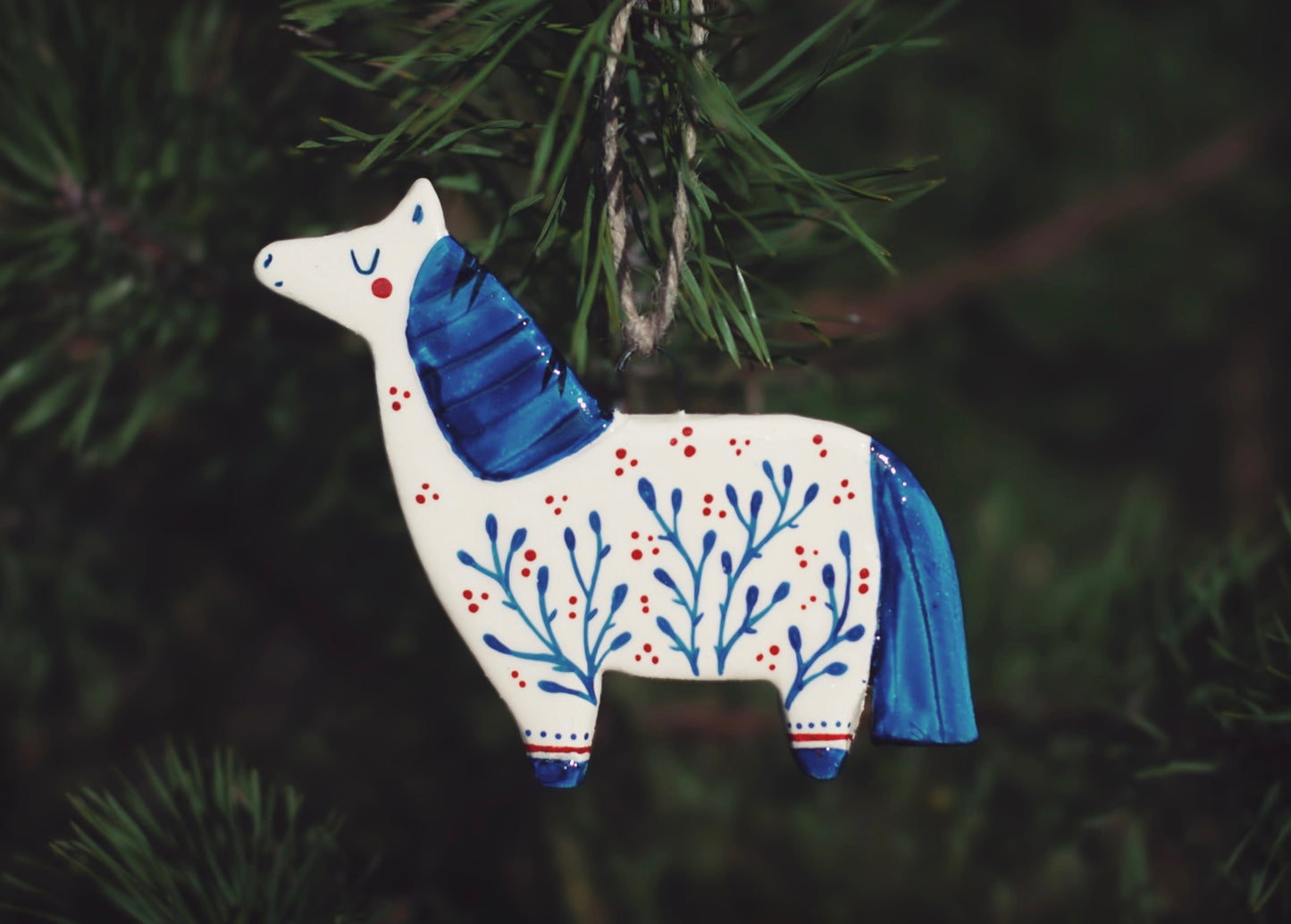 Folk Horse - Hanging Ornament