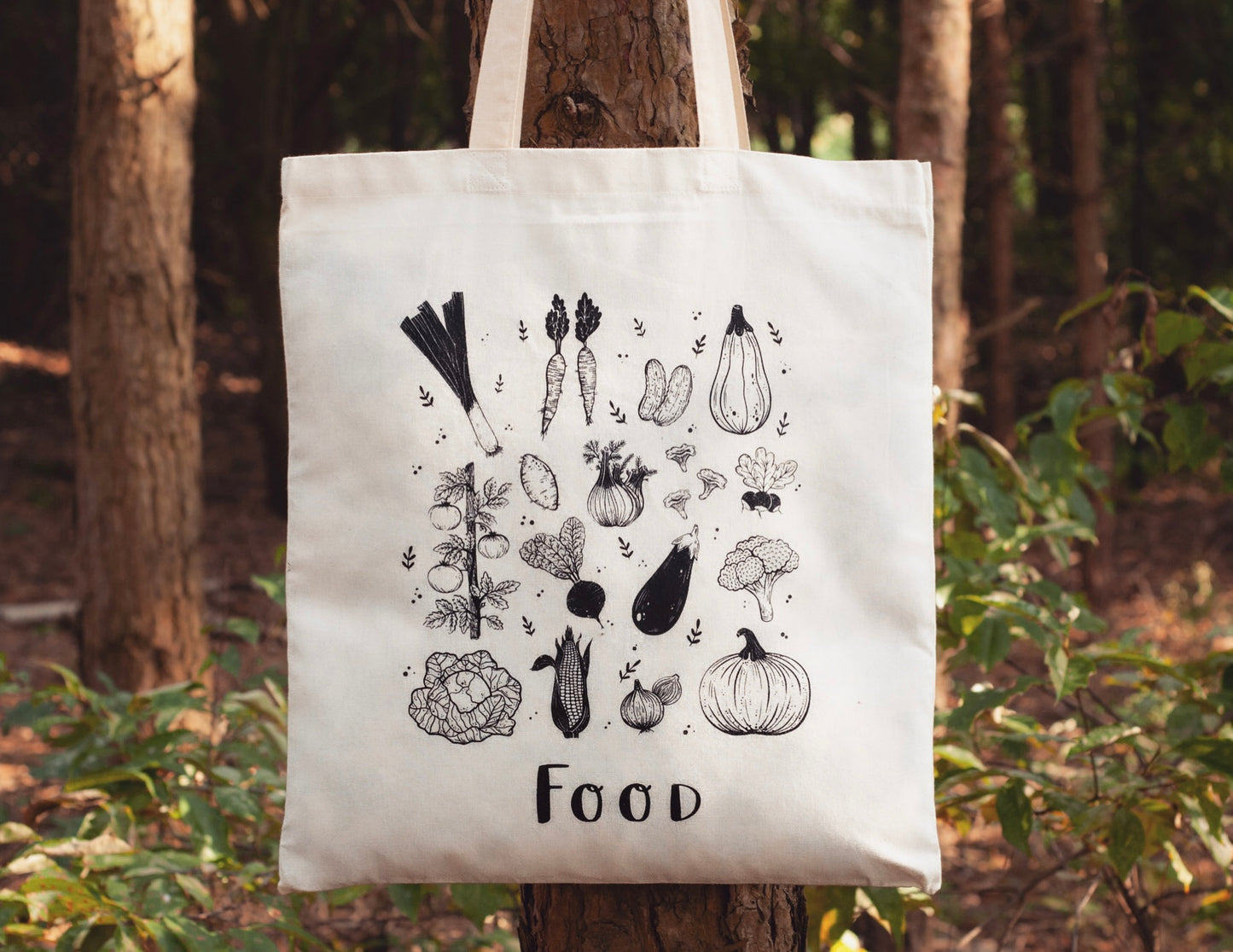 Friends / Food - Vegan Tote Bag