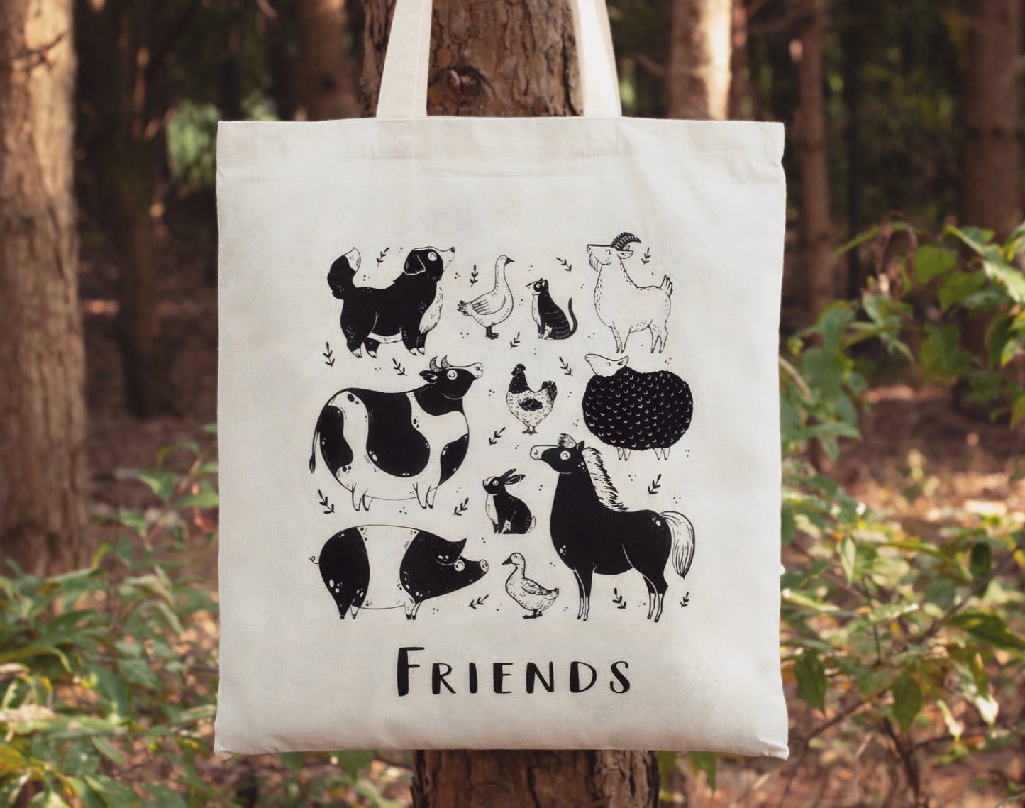 Friends / Food - Vegan Tote Bag