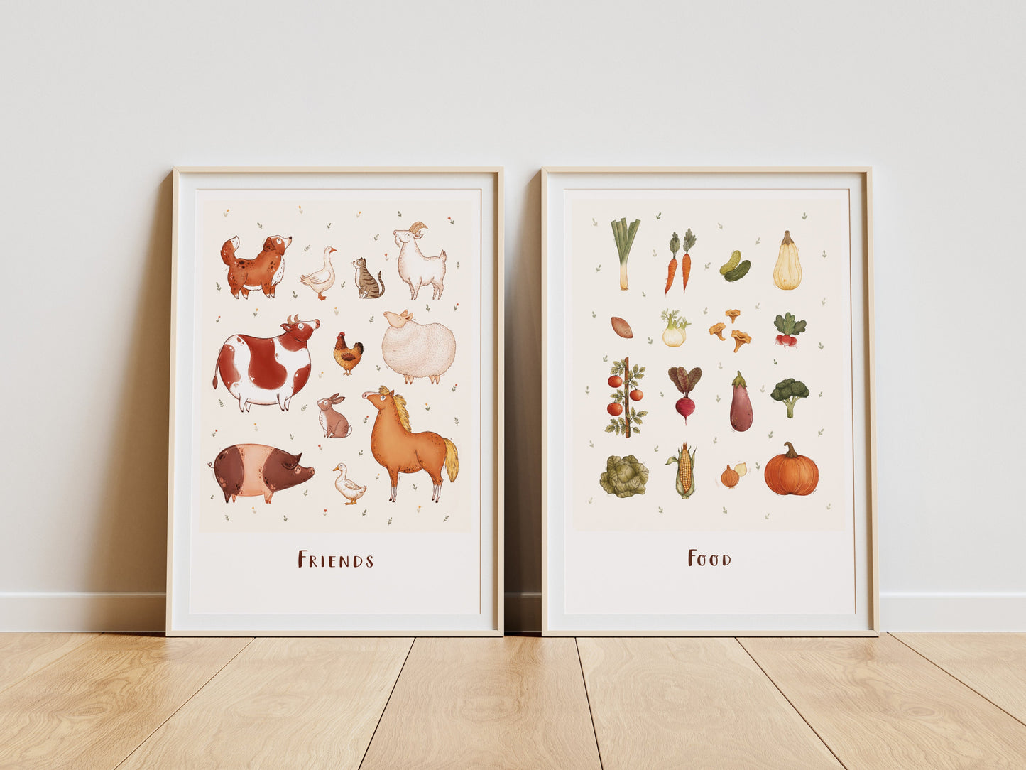 Plakat Wegański - Friends/Food