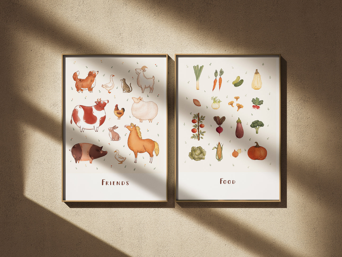 Plakat Wegański - Friends/Food