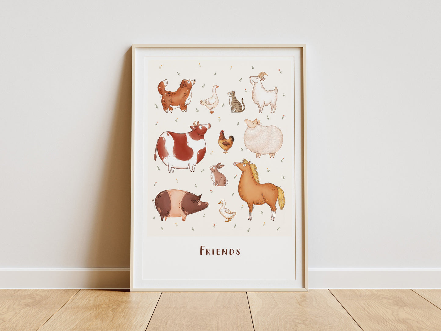 Plakat Wegański - Friends/Food