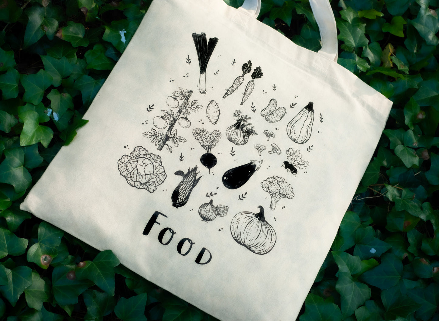 Friends / Food - Vegan Tote Bag