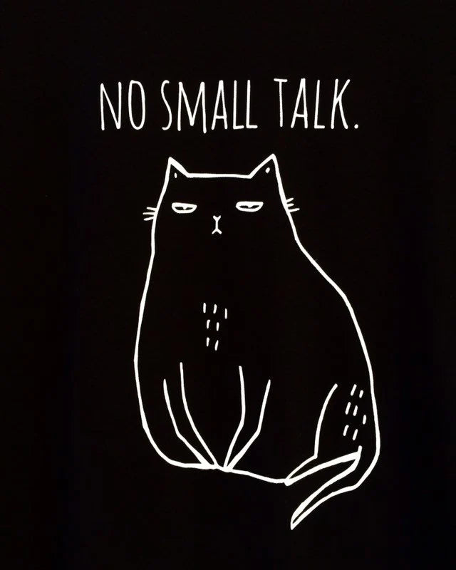 Koszulka Kot - No Small Talk.