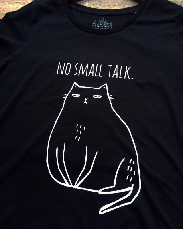 Koszulka Kot - No Small Talk.