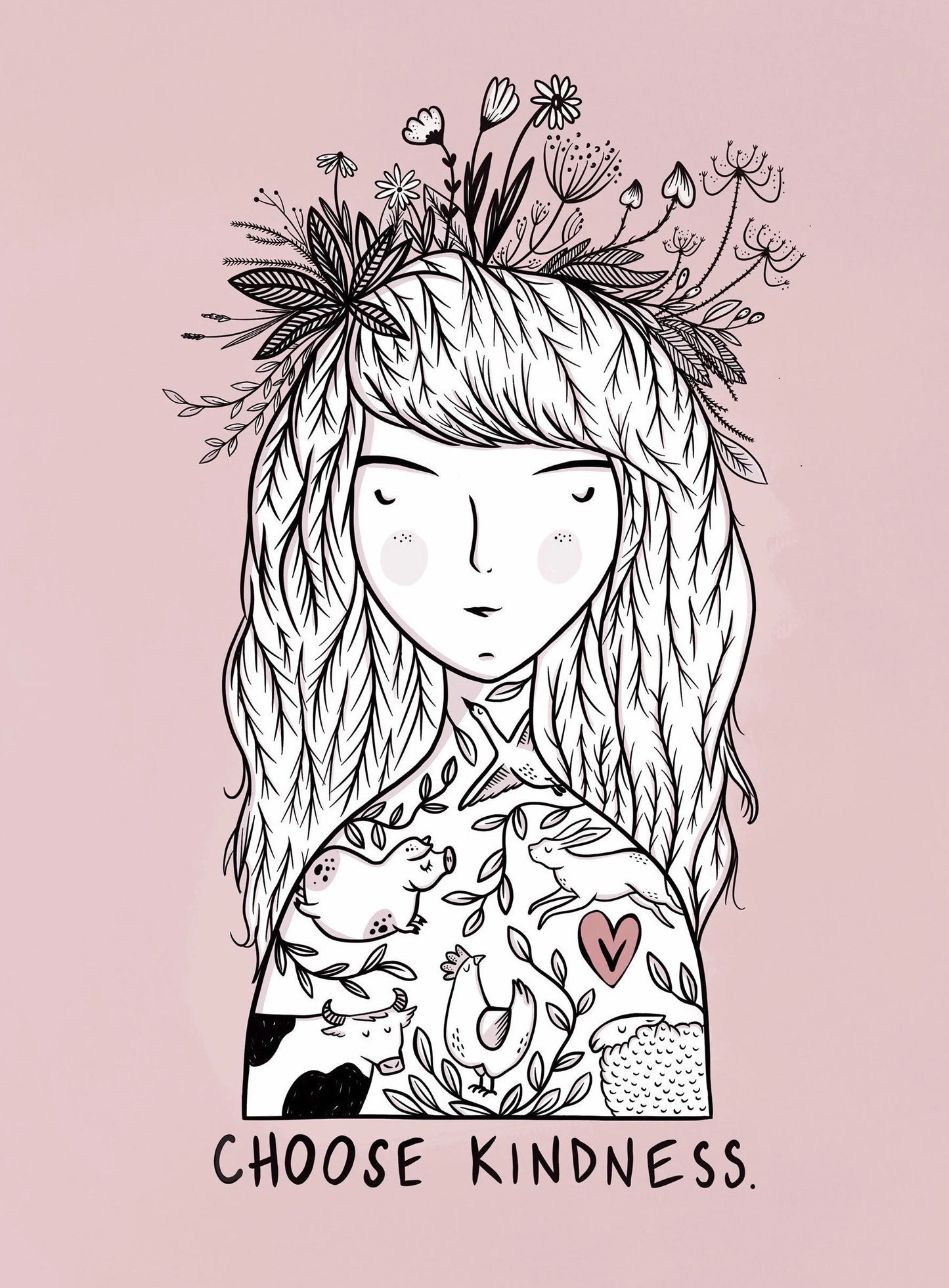 Choose Kindness - Pocztówka