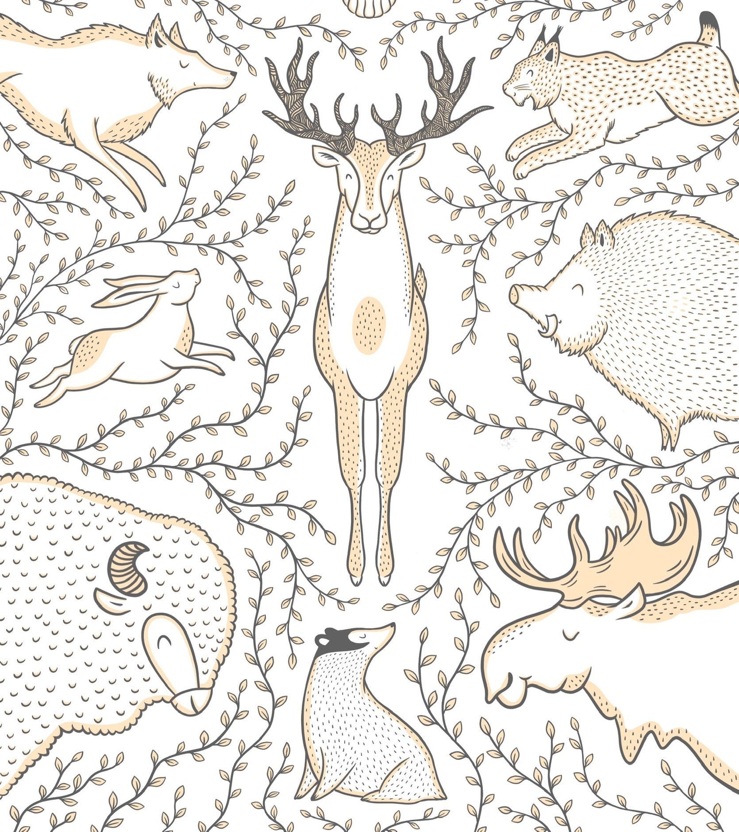 Woodland Animals Print
