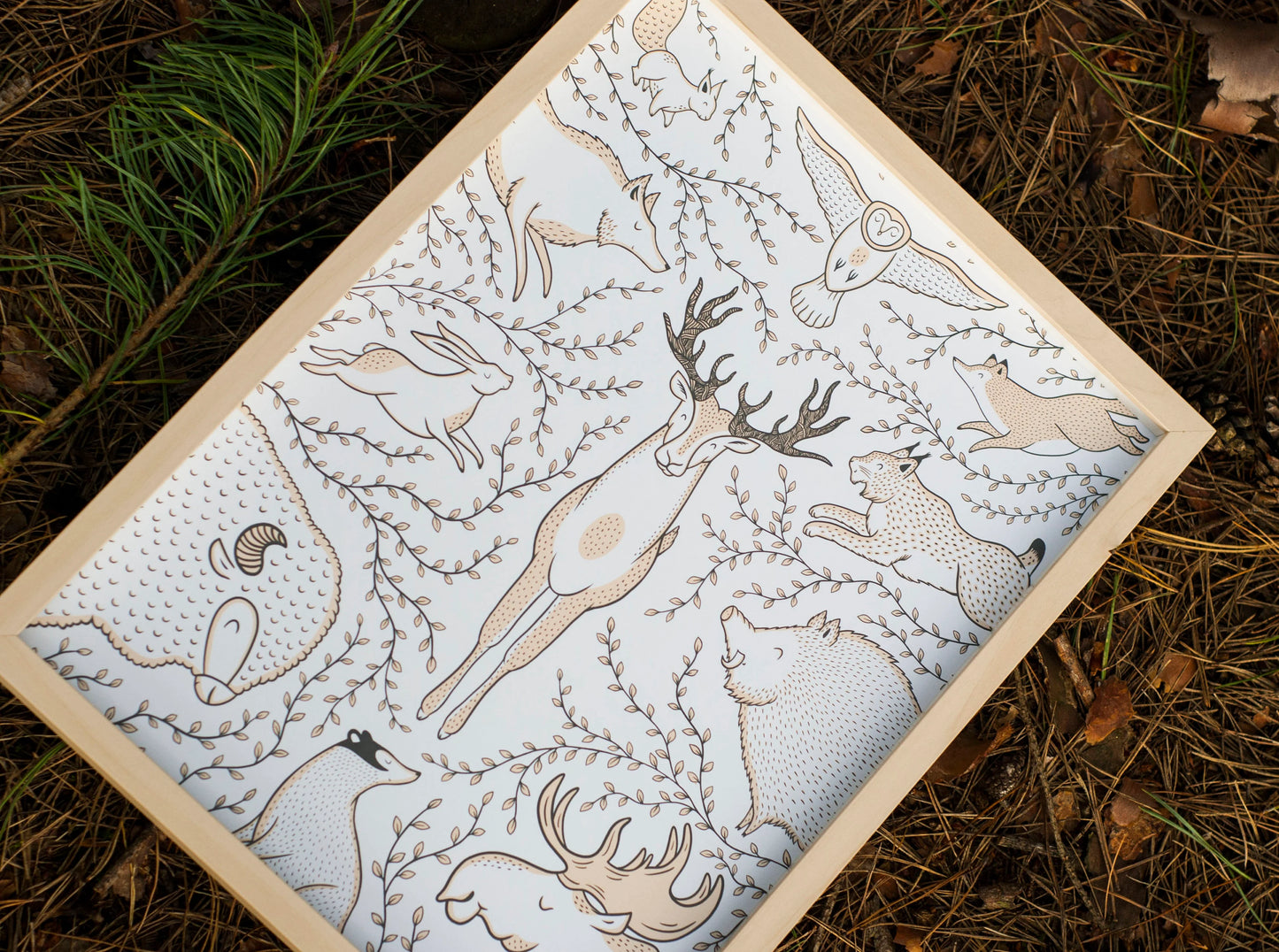 Woodland Animals Print