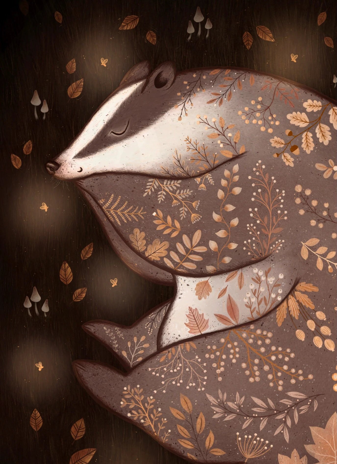 Sleeping Badger Card