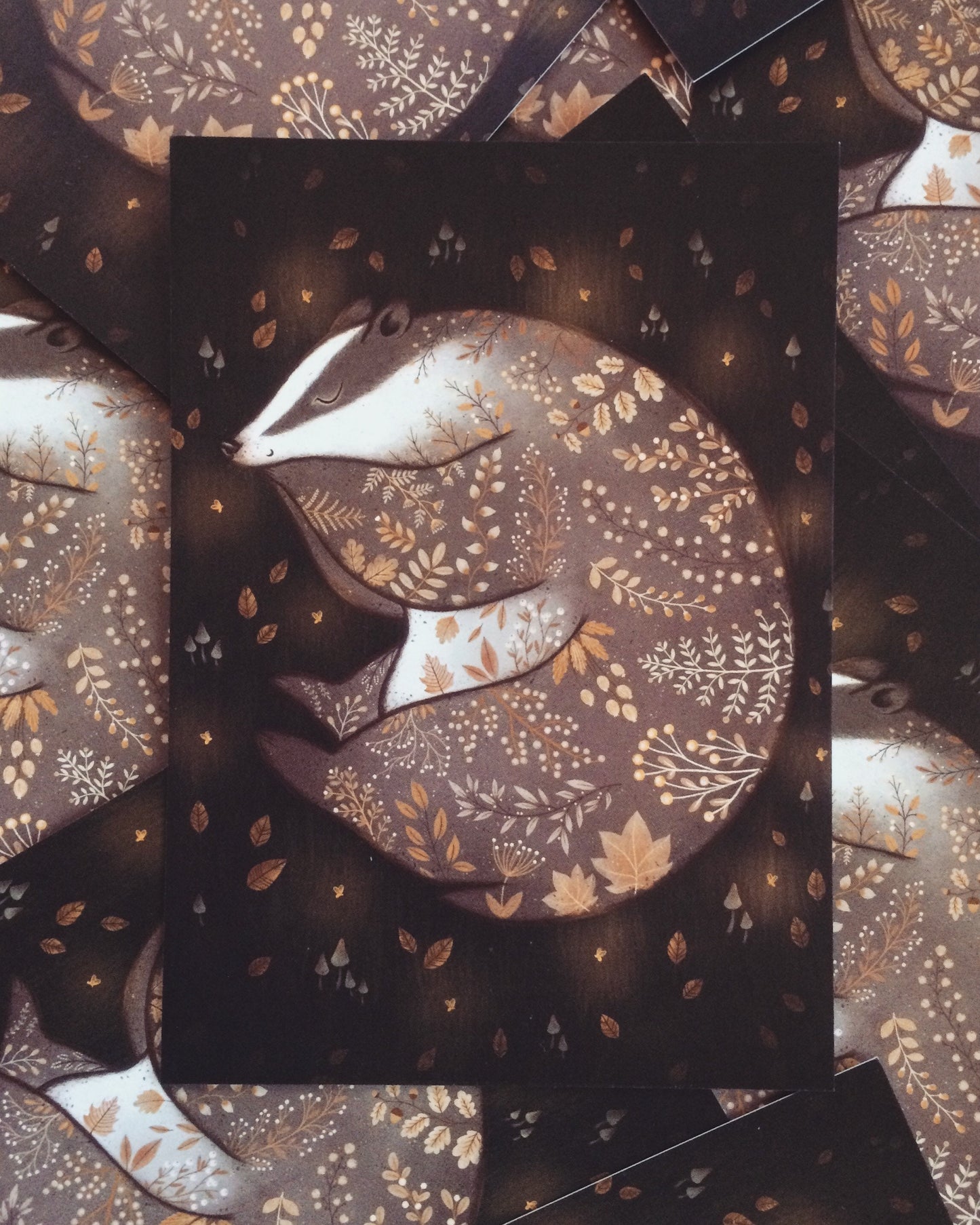Sleeping Badger Card