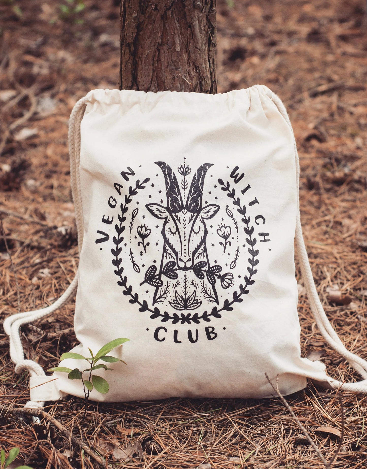 Vegan Witch Club - Drawstring Backpack