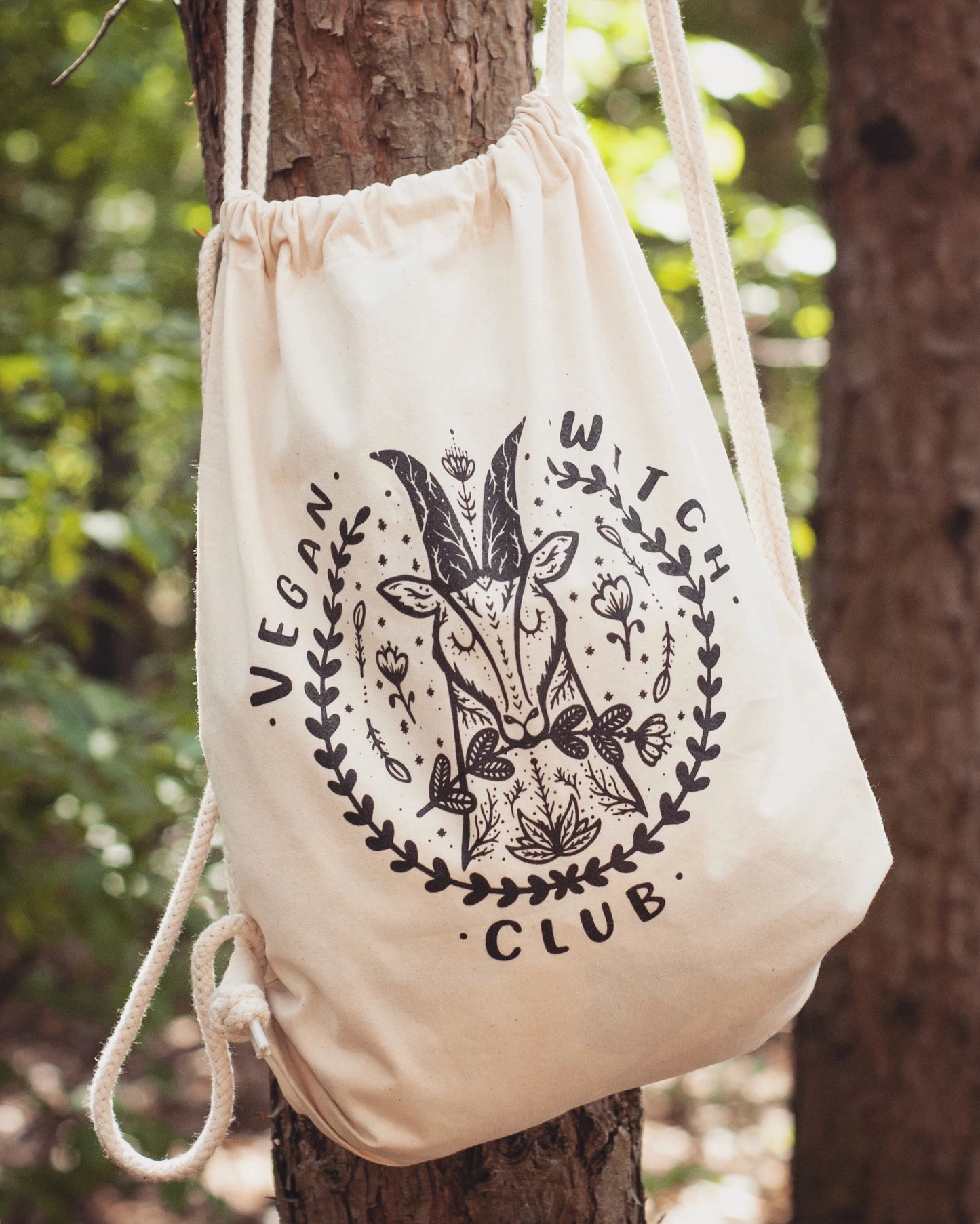 Vegan Witch Club - Drawstring Backpack