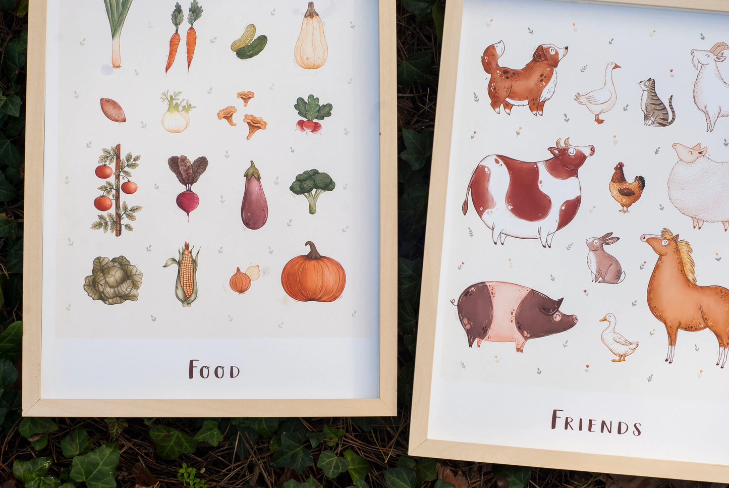 Plakat Wegański - Friends/Food