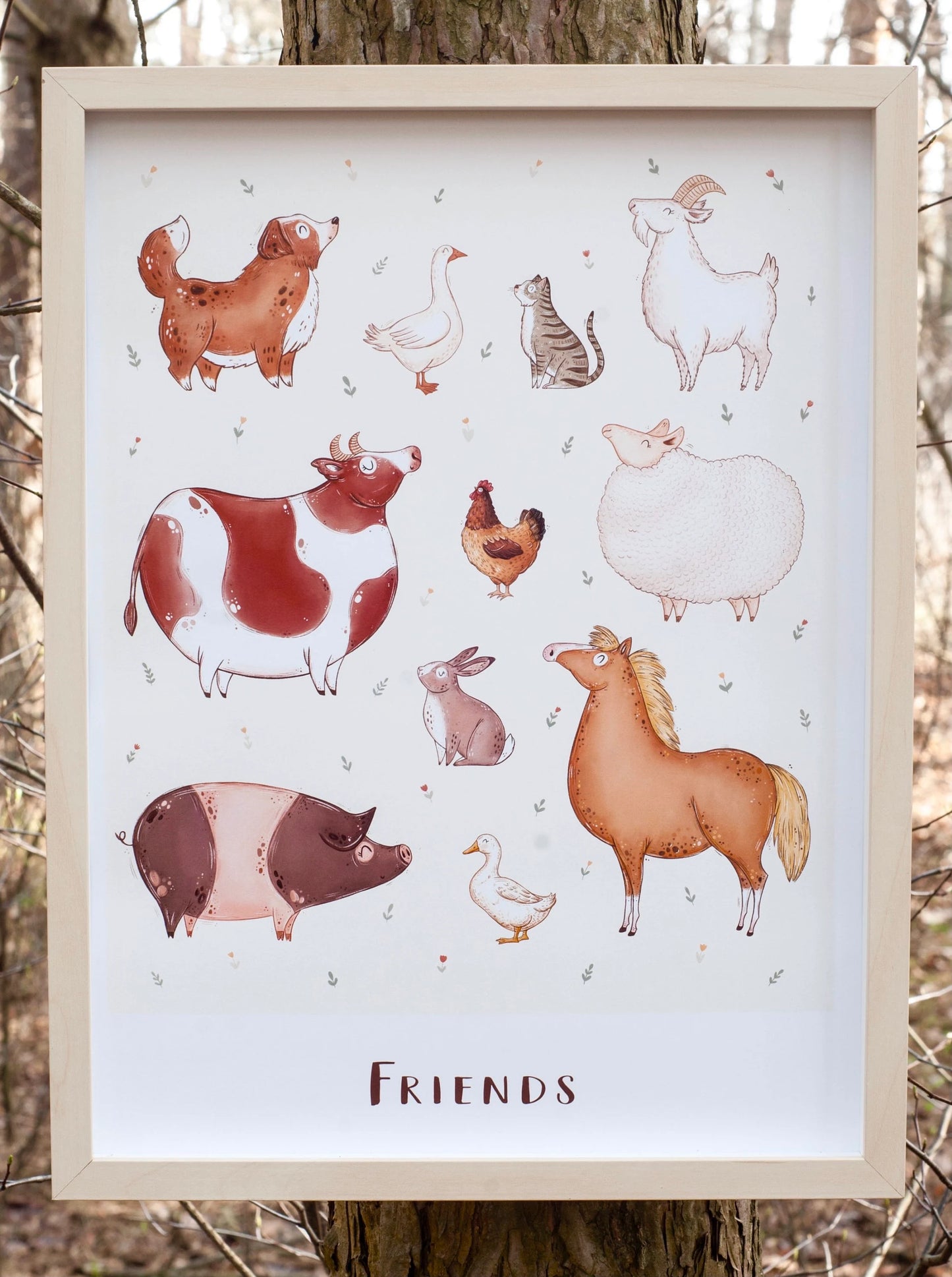 Plakat Wegański - Friends/Food
