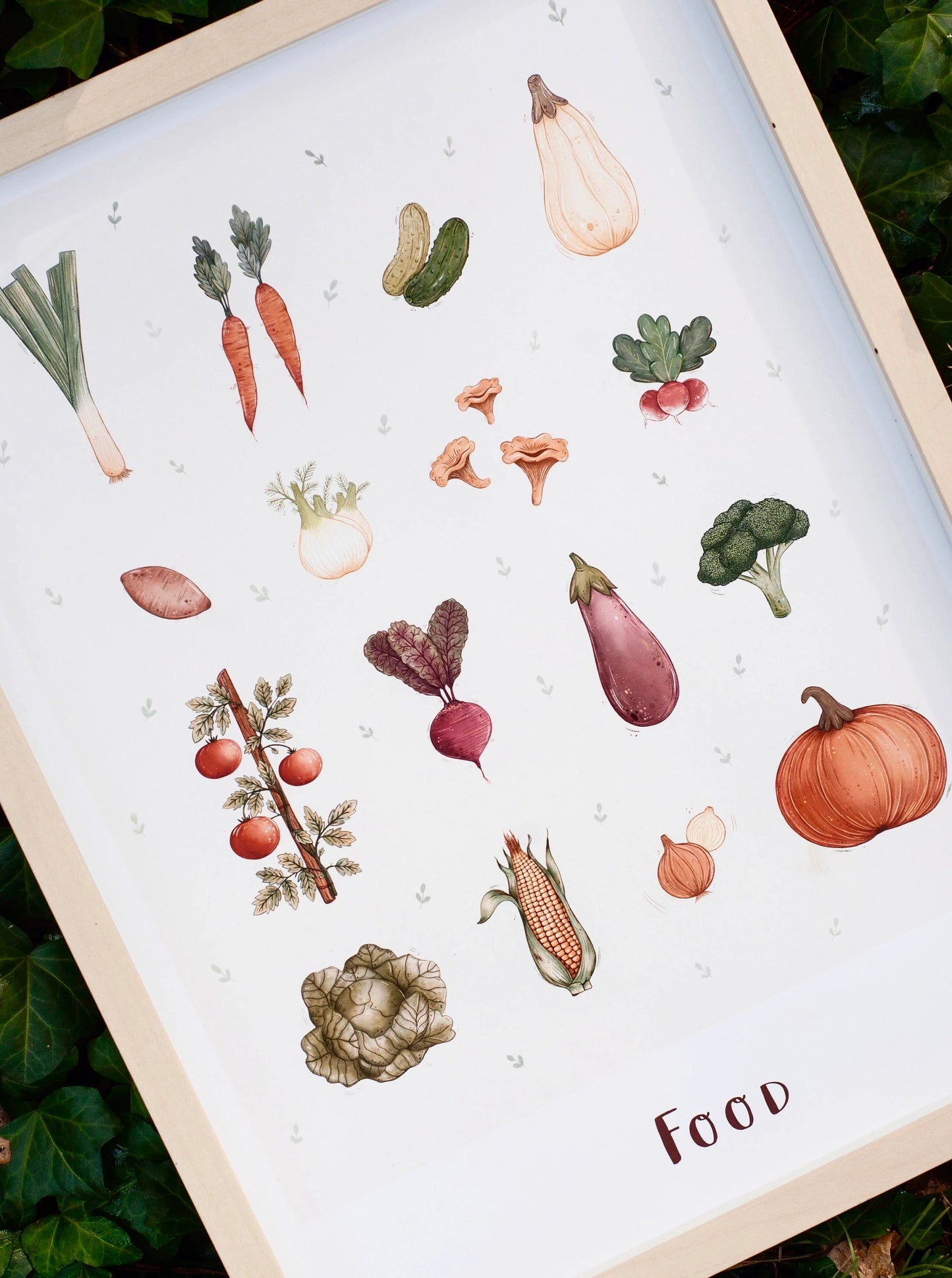 Plakat Wegański - Friends/Food