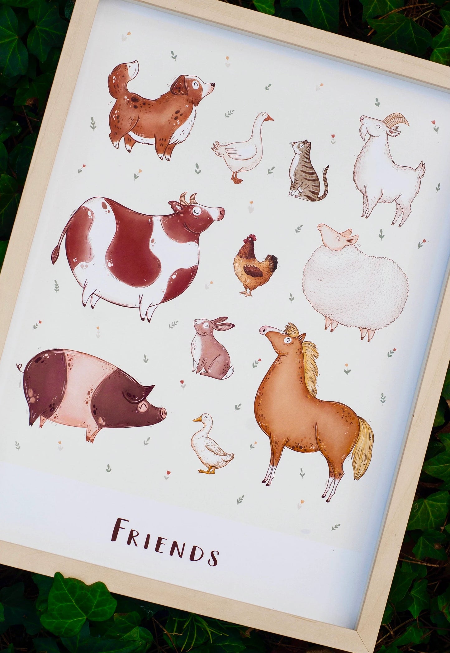 Plakat Wegański - Friends/Food