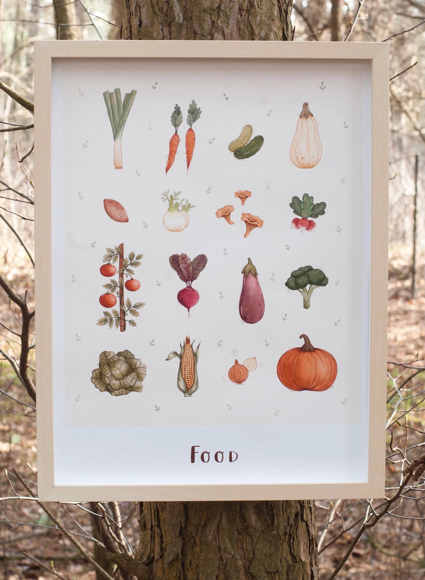 Plakat Wegański - Friends/Food