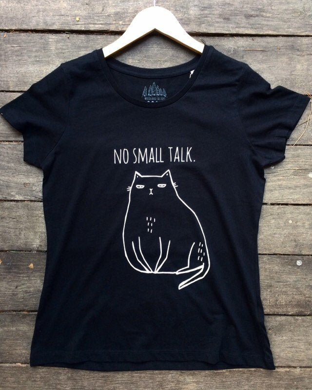 Koszulka Kot - No Small Talk.