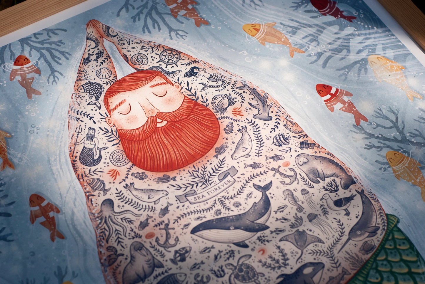 Sea Lover - Merman Print
