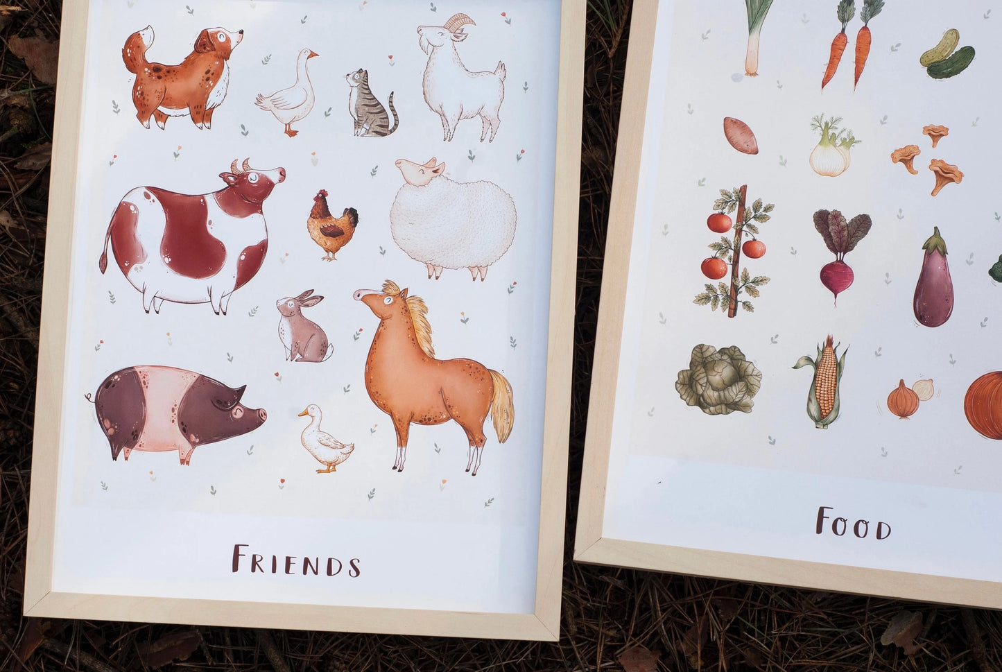 Plakat Wegański - Friends/Food