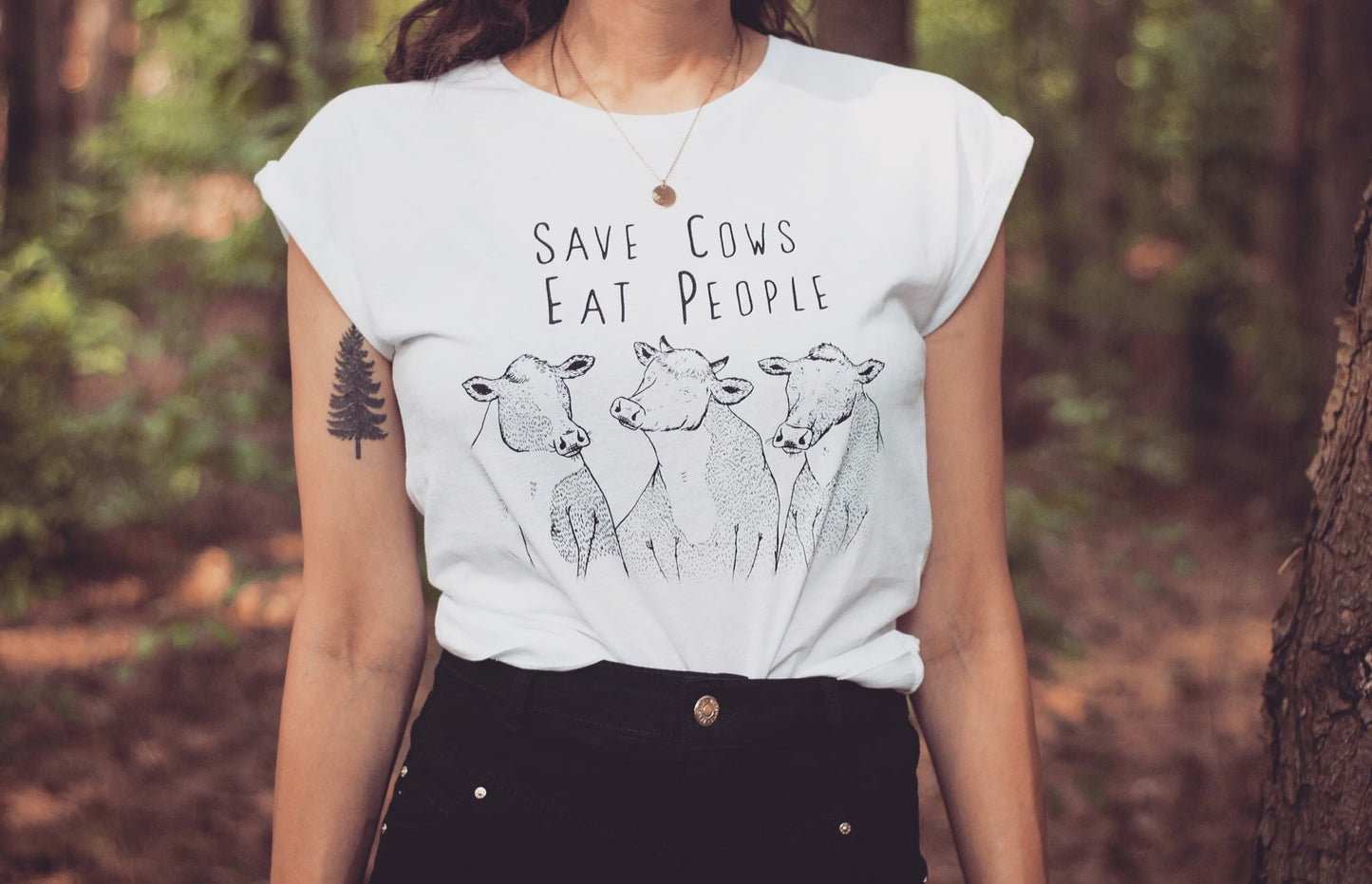 Koszulka KROWY - Save Cows Eat People