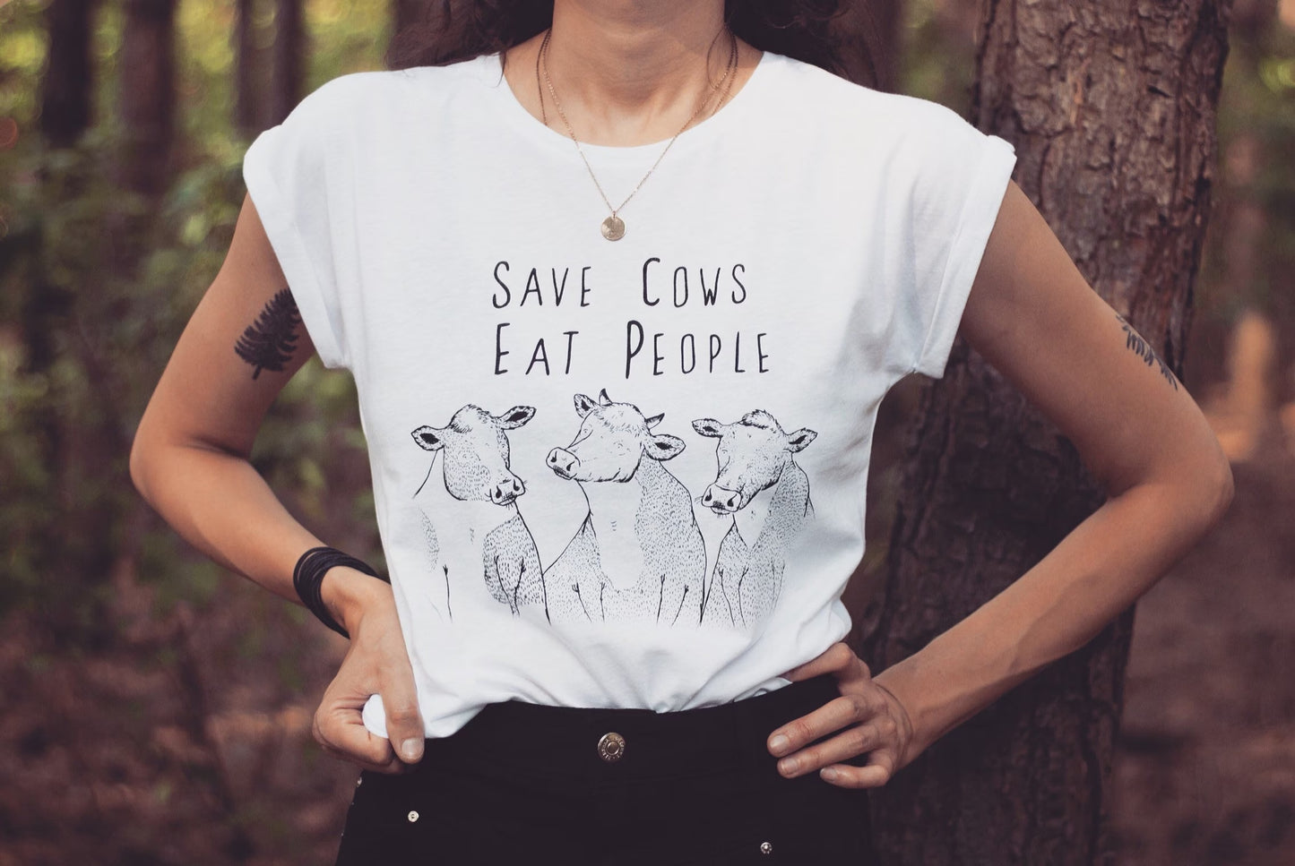 Koszulka KROWY - Save Cows Eat People