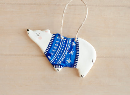 Polar Bear - Hanging Figurine