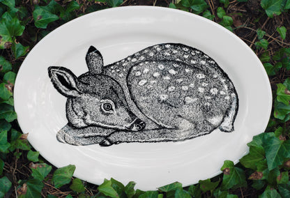 Fawn Oval Plate