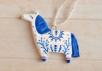 Folk Horse - Hanging Ornament