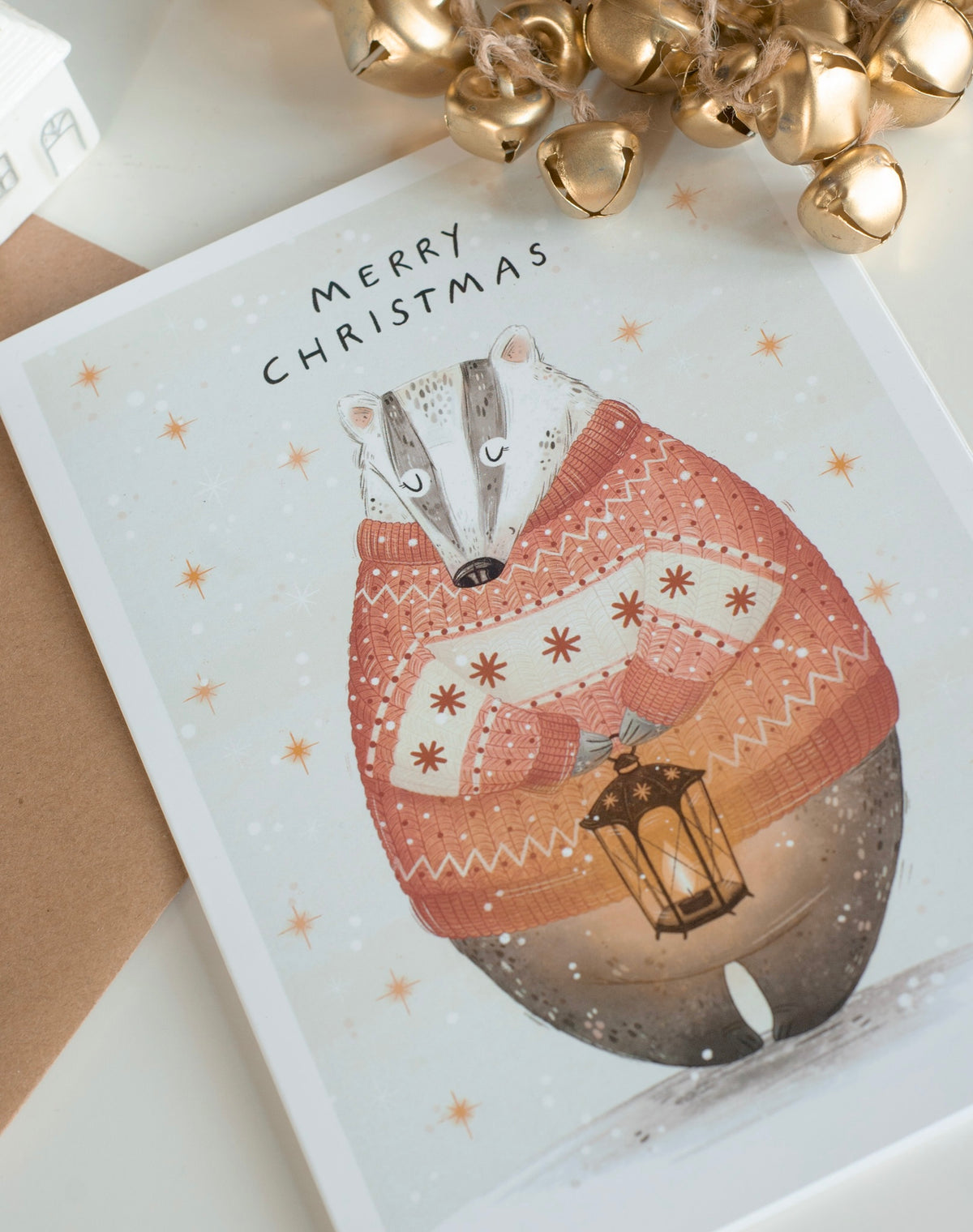 Christmas Badger Card