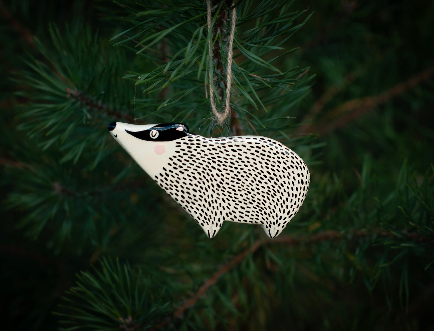 Badger - Hanging Ornament