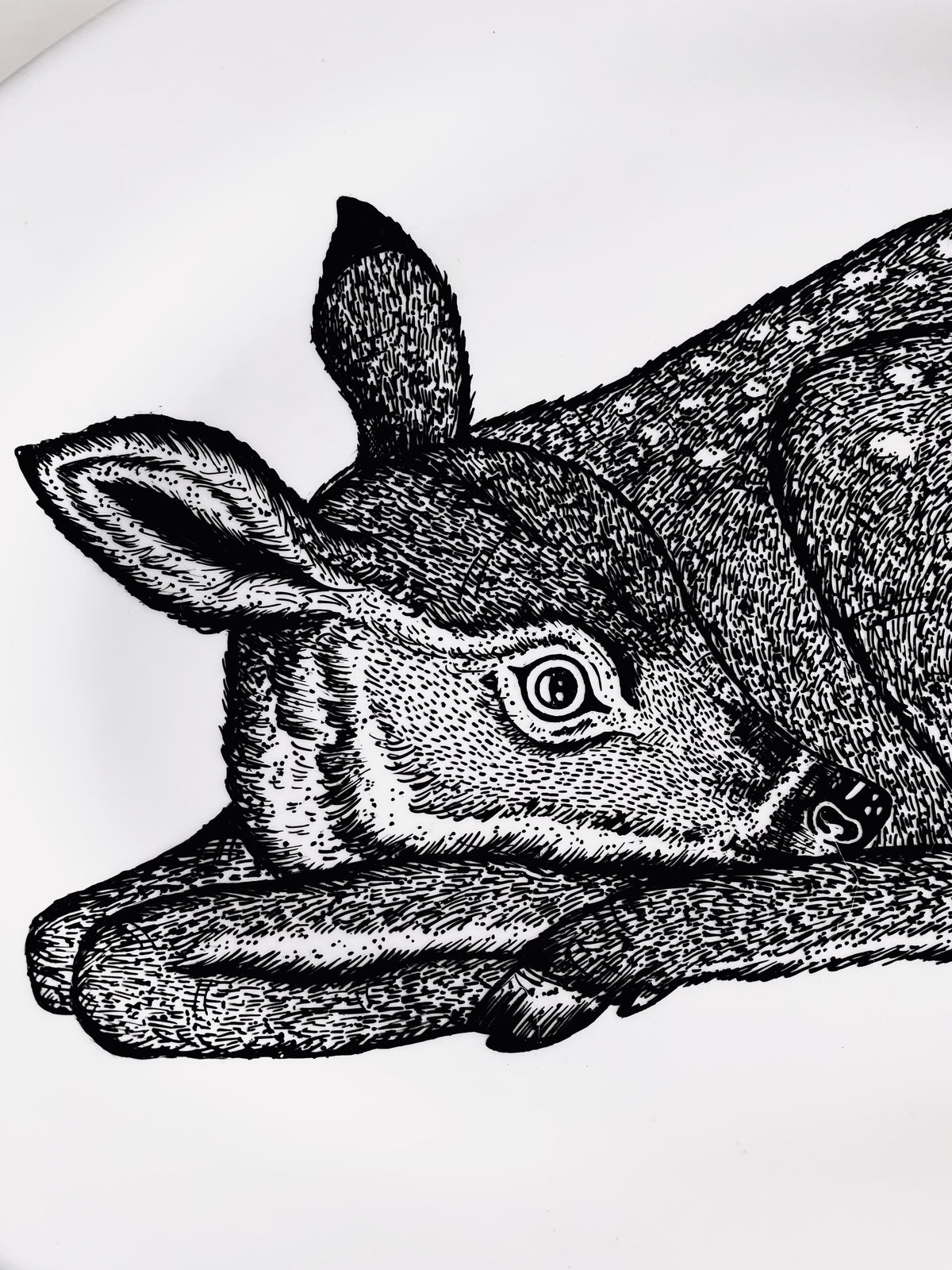 Fawn Oval Plate