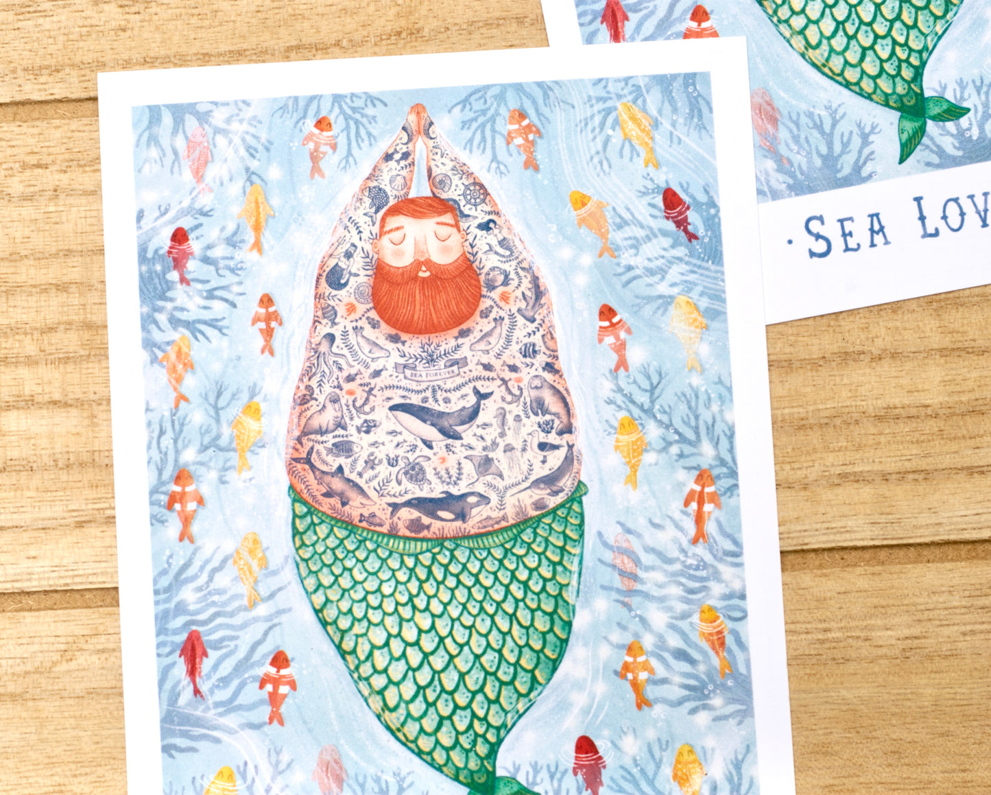 Sea Lover - Merman Postcard