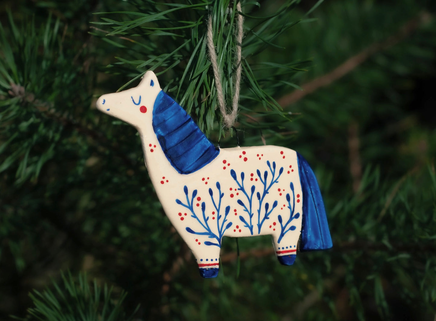 Folk Horse - Hanging Ornament
