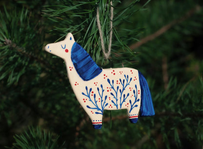 Folk Horse - Hanging Ornament