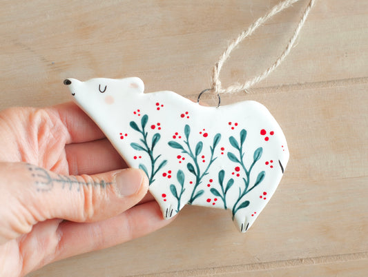 Polar Bear - Hanging Ornament