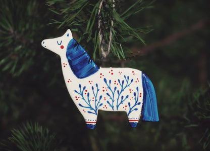 Folk Horse - Hanging Ornament