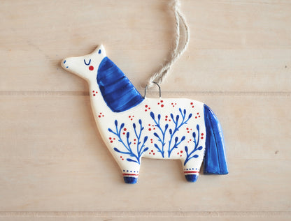 Folk Horse - Hanging Ornament