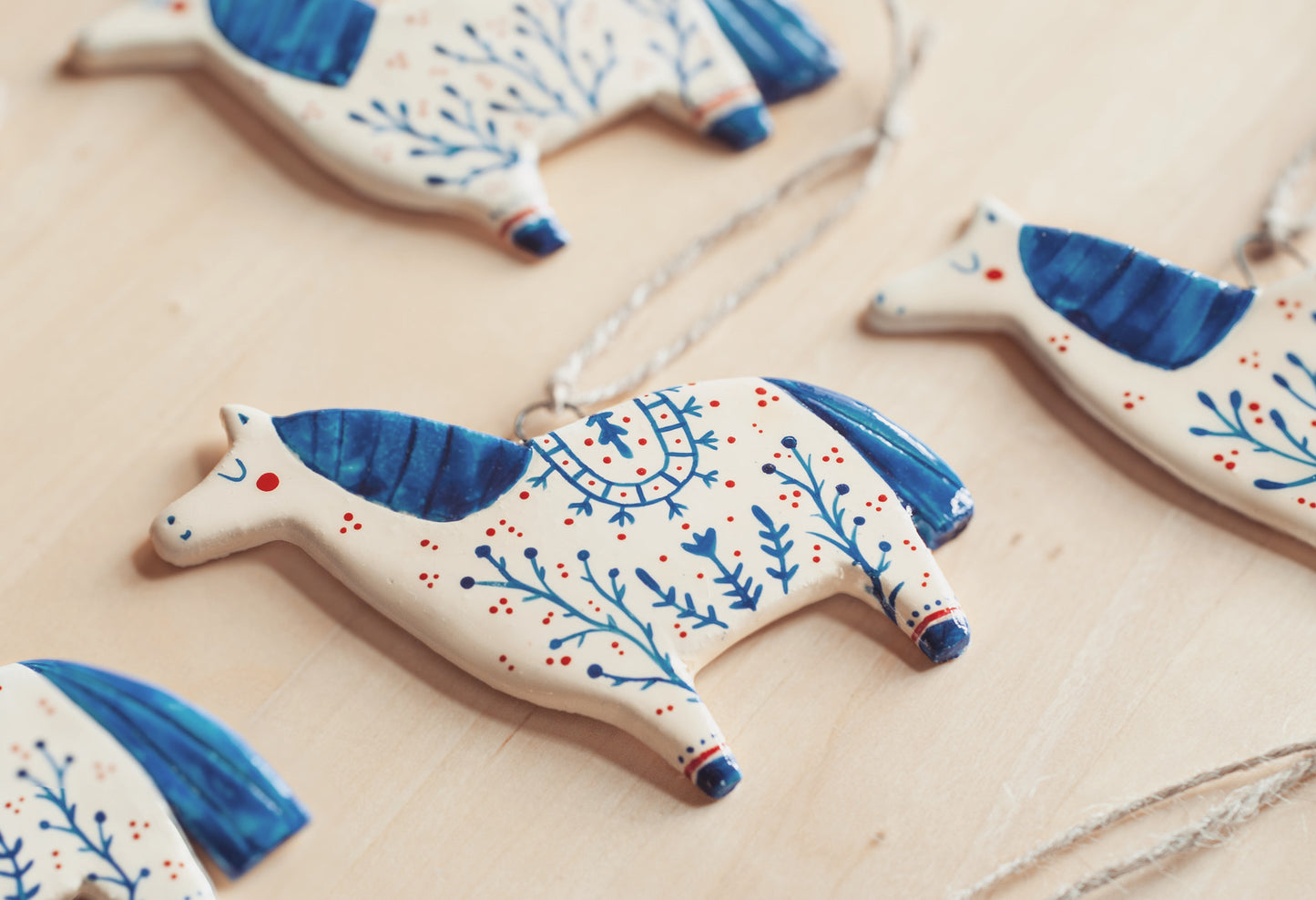 Folk Horse - Hanging Ornament