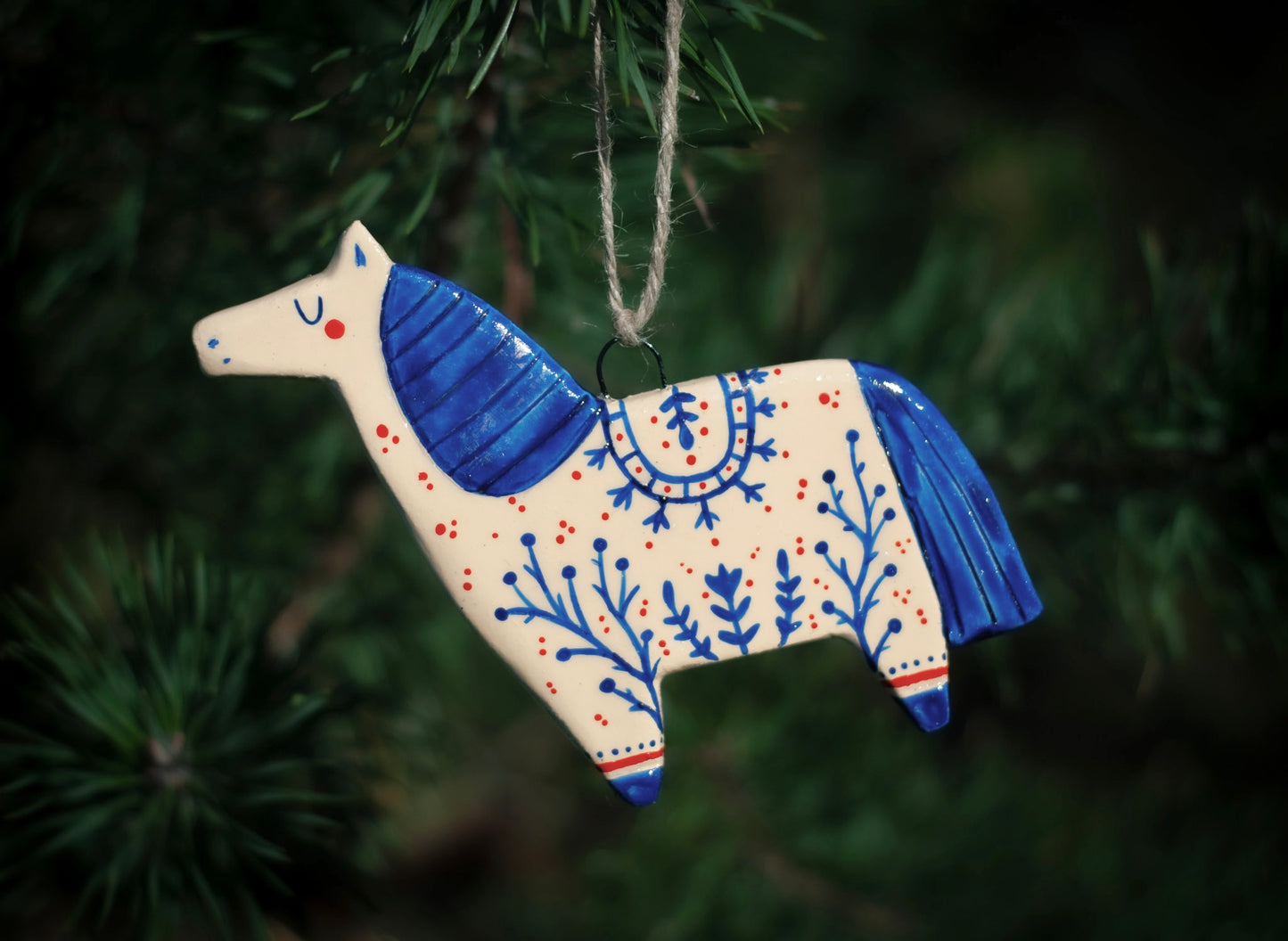 Folk Horse - Hanging Ornament
