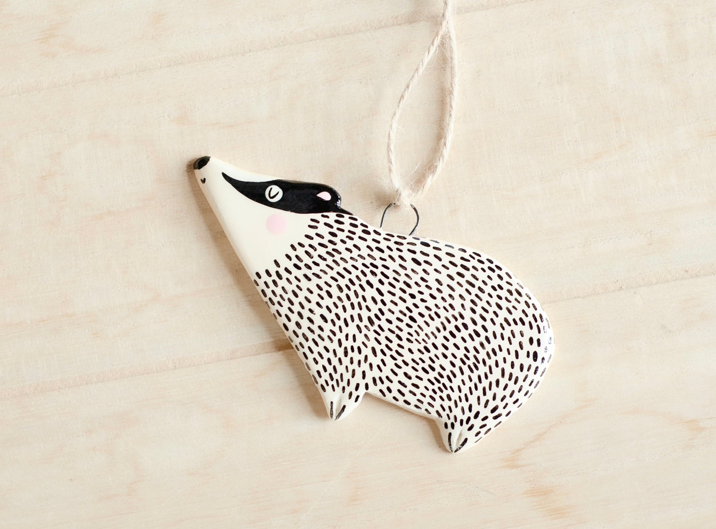 Badger - Hanging Ornament