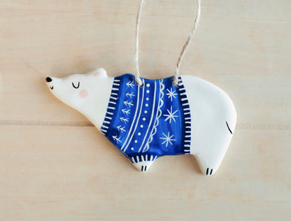 Polar Bear - Hanging Figurine