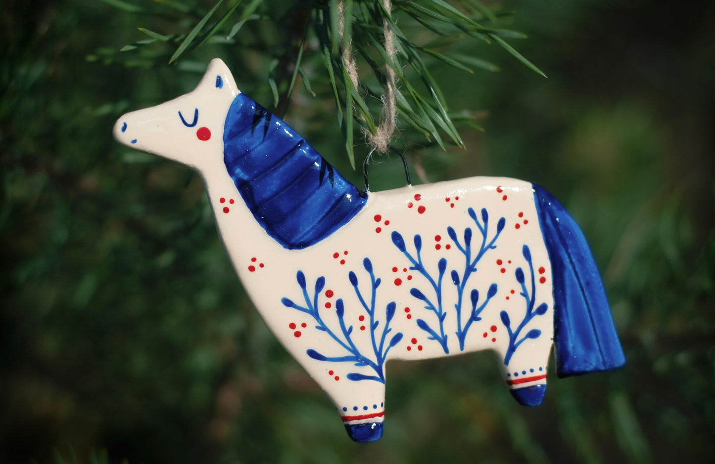 Folk Horse - Hanging Ornament