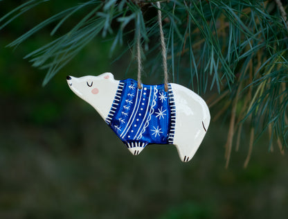 Polar Bear - Hanging Figurine