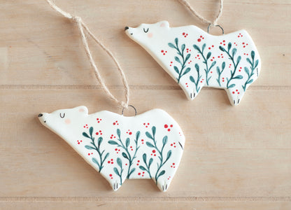 Polar Bear - Hanging Ornament
