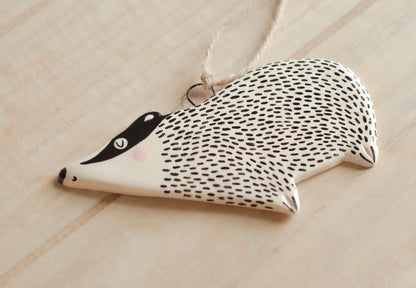 Badger - Hanging Ornament