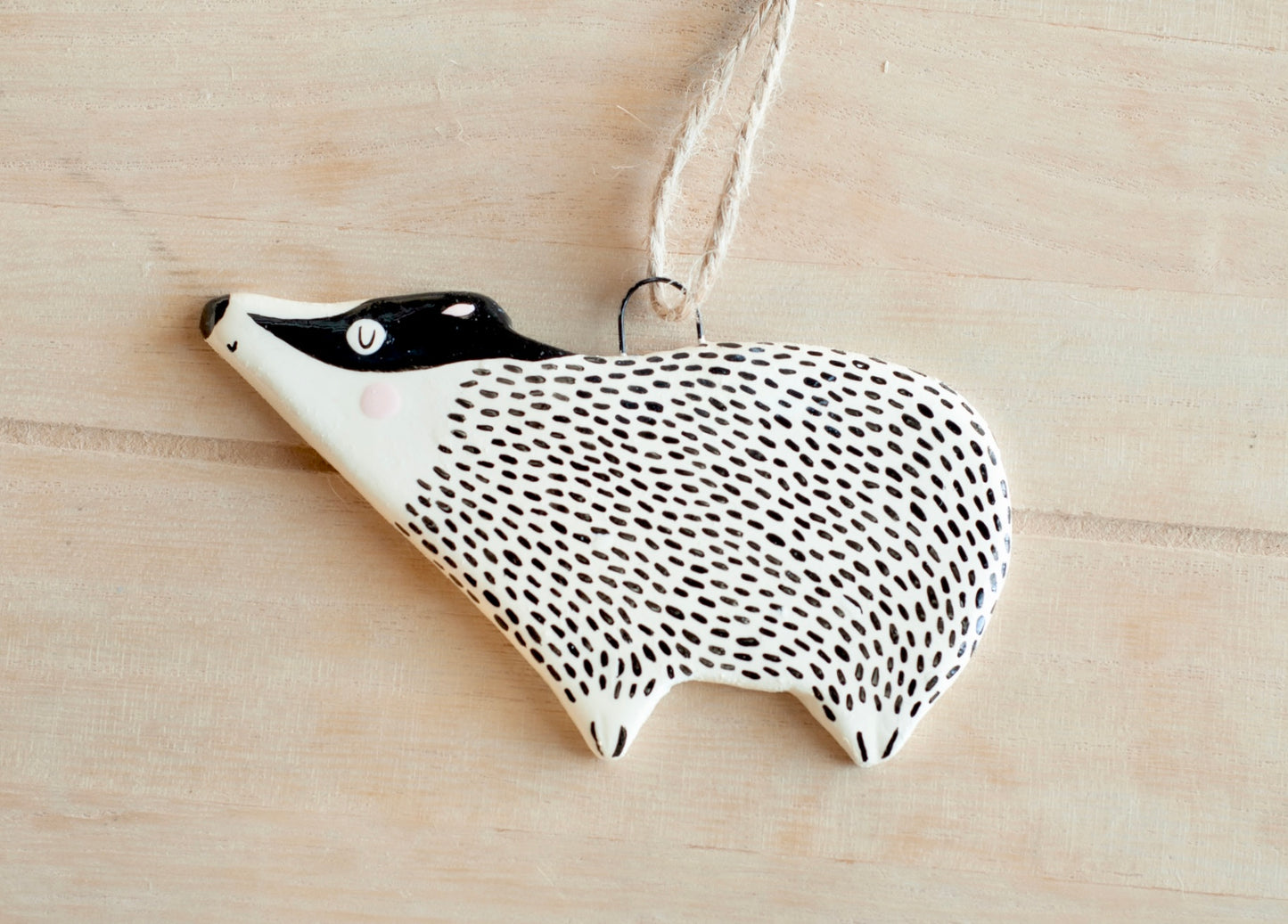 Badger - Hanging Ornament