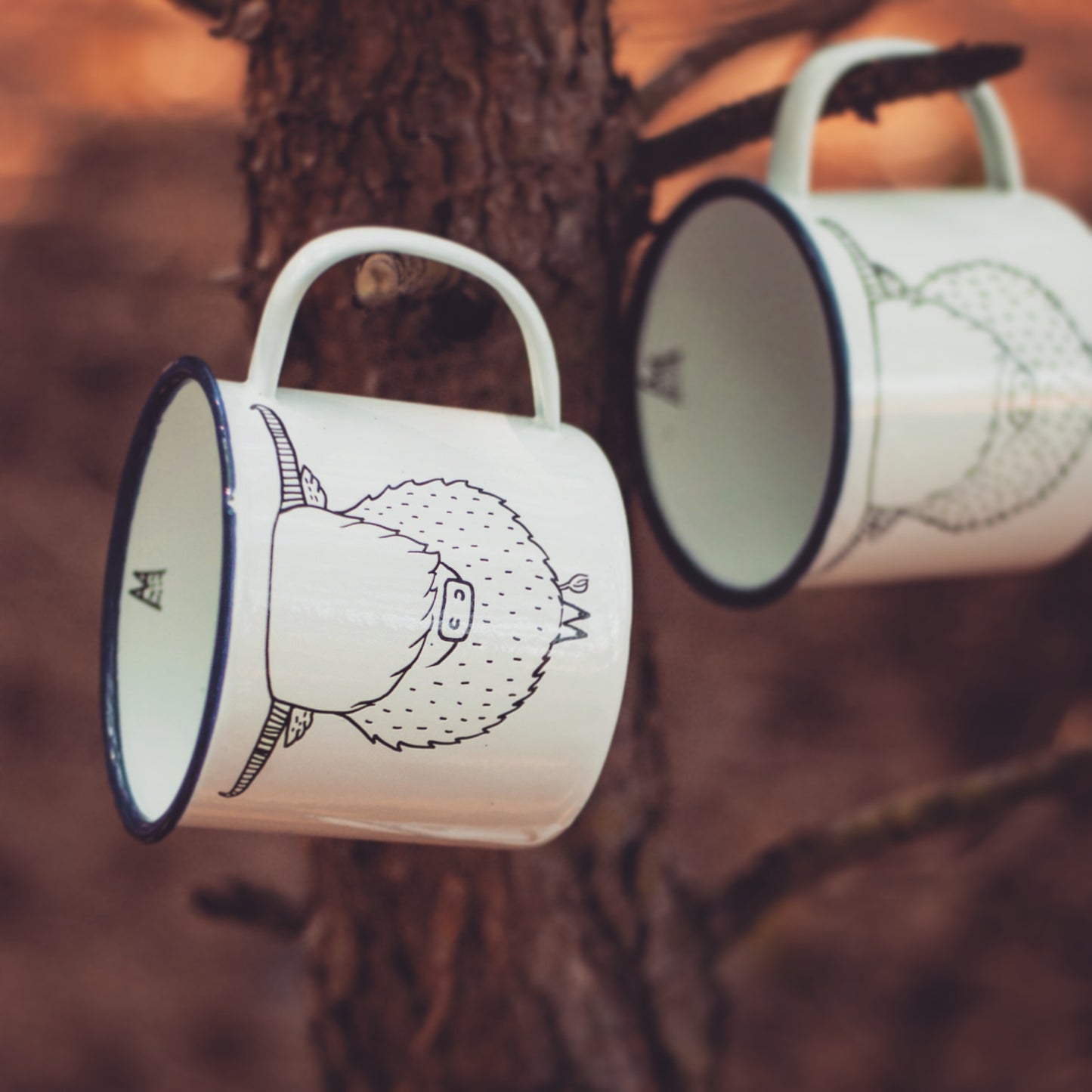 Highland Cow Enamel Mug