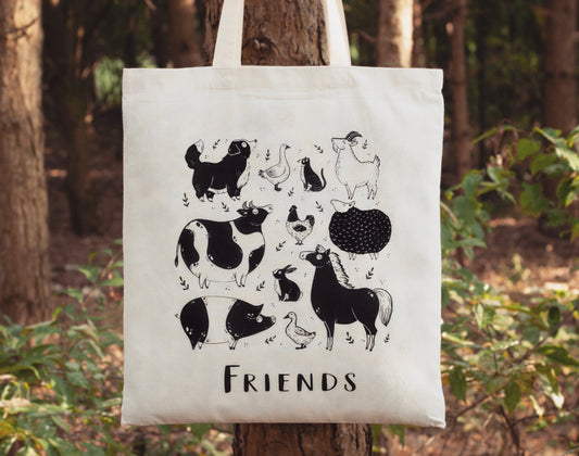 Friends / Food - Vegan Tote Bag
