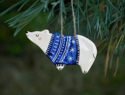 Polar Bear - Hanging Figurine